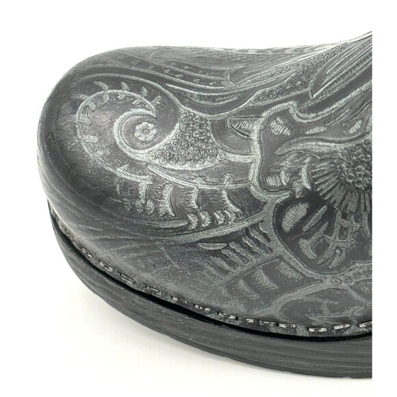 Dansko Professional Clog Black Antique Tooled Women's EU sizes 39‎ (US 8.5) EUC - Picture 13 of 16
